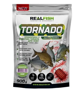 Прикормка Real Fish Tornado Універсал (конопля) 0.9kg