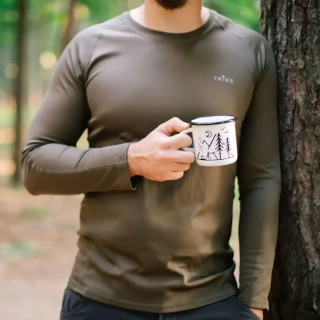 Футболка Tribe Coolpass LS olive