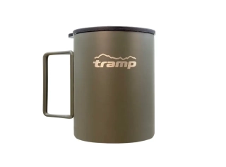 Термокружка Tramp со складными ручками и поилкой 400ml olive