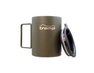 Термокружка Tramp со складными ручками и поилкой 400ml olive