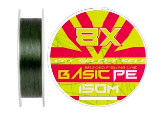 Шнур Select Basic PE 8x Dark Green 150m #1.5/0.18mm 10kg