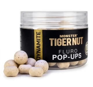 Бойлы Dynamite Baits Fluro Pop-Ups & Dumbells Monster Tiger Nut White 10мм (DY326)