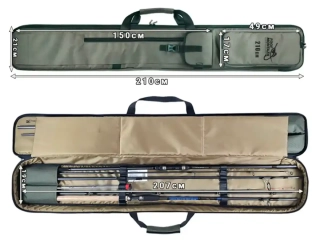 Чохол для вудилищ Profmontazh Carp & Feeder 4 Rods 210cm