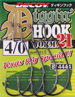 Гачки Decoy офсетні Worm 21 Digging Hook