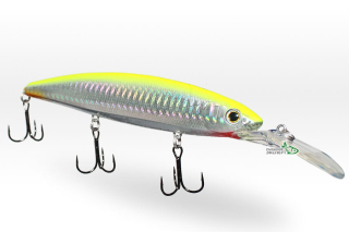 Воблер Deps Balisong Minnow 130SF Longbill brachiostick 07 Flash Chart Back