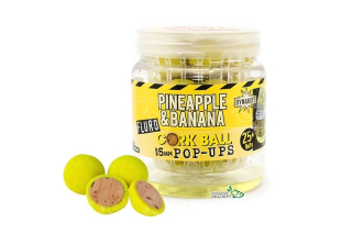 Бойли Dynamite Baits Cork Ball Pop-Ups Pineapple & Banana Fluro Yellow 15мм (DY950)