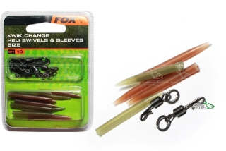 Набор Fox Kwik Change Heli Swivels size10 CAC324