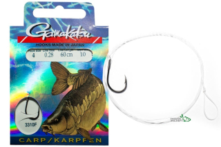 Крючки Gamakatsu с поводком BKS-3310F size08 леска 0,25мм
