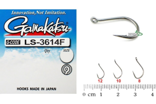 Крючки Gamakatsu LS-3614F N/L Black №10 10шт