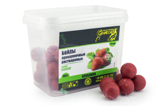 Бойлы Grandcarp Classic растворимые Клубника Ø24мм 400г