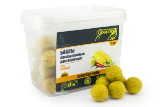 Бойлы Grandcarp Attract растворимые Кукуруза-Чили Ø24мм 400г