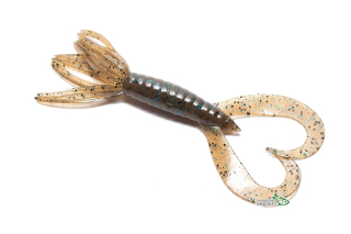 Силикон Keitech Little Spider 2,0" - 207 Green Pumpkin Pepper/Blue Flake