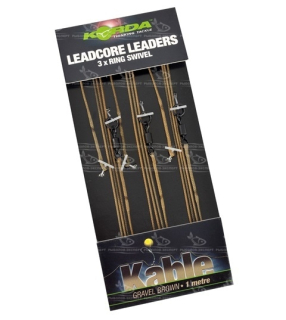 Лідкор оснащений Korda Leadcore Leaders with Ring Swivel