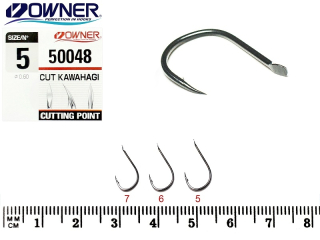 Крючки Owner 50048 Cut Kawahagi size 06