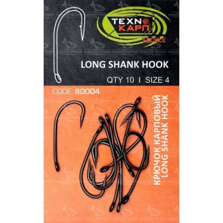 Крючки Texnokarp "Long shank hook" №8