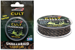 Лидкор Climax Cult Leadcore Snakebraid 10м 30lb Silt