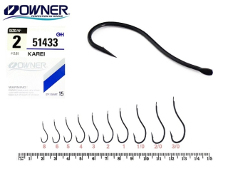 Крючки Owner 51433 Karei size 04