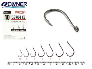 Гачки Owner 53704 Cut Super CCN with eye №10