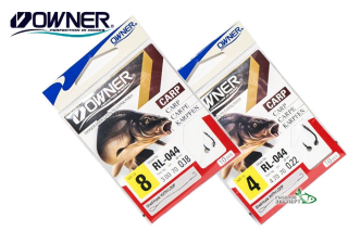 Гачки з повідцем Owner RL-044 №04, 0,22мм 70см з петлею