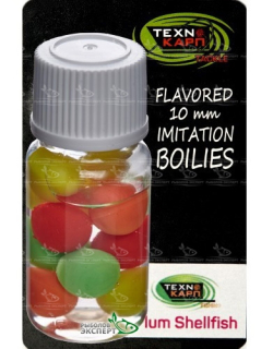 Насадка силіконова Technocarp Flavored Imitation Boilies 10мм - Plum/Shellfish