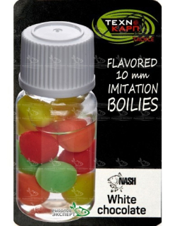 Насадка силіконова Technocarp Flavored Imitation Boilies 10мм - White Chocolate NASH