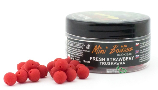 Бойлы Traper Mini Boilies Method Feeder Ø9мм Strawberry (Клубника)