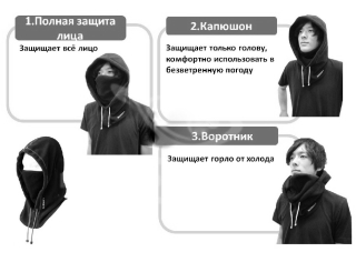 Балаклава Shimano Face Mask Charcoal (AC032QCGY)
