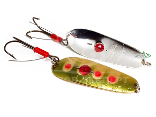 Блесна Kuusamo Rasanen with bead, weedless 70мм 20г - GR/R-B