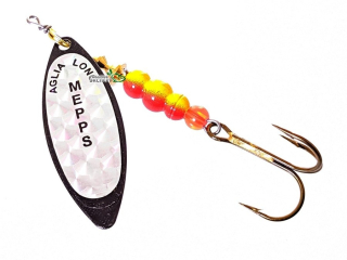 Блешня Mepps Aglia Long Rainbow №4 17г чорна