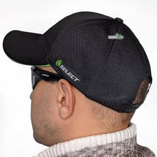 Кепка Select зеленое лого (black)