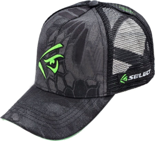 Кепка Select зелене лого (pattern black)