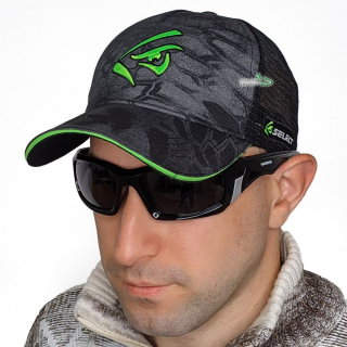 Кепка Select зелене лого (pattern black)