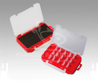 Коробка Meiho Run Gun Case 1010W-1 clear/red 175x105x38 мм
