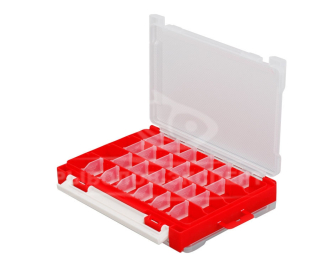 Коробка Meiho Run Gun Case 3010W-1 clear/red 205×145×40 мм