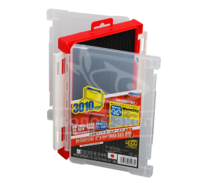Коробка Meiho Run Gun Case 3010W-1 clear/red 205×145×40 мм