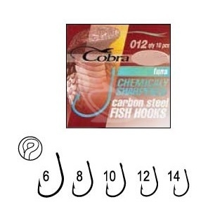 Крючки Cobra Funa C012BL size 12 (10шт/уп)