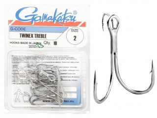 Тройник Gamakatsu Twinex №04 10шт