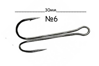 Двійник Kumho Double Hook KH-11040 №6 (10шт/уп)