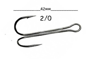 Двійник Kumho Double Hook KH-11040 №2/0 (10шт/уп)