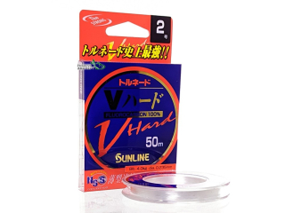 Флюорокарбон Sunline FC Tornado V Hard HG 50м #0.6/0,128мм 1,0кг