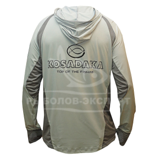 Футболка Kosadaka Ice Silk Sunblock UV защита, серая
