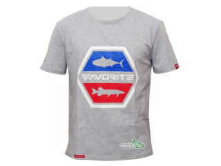 Футболка Favorite FM6 шестикутний логотип, gray XXL