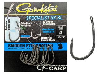 Крючки Gamakatsu G-CARP Specialist RX BL (безбородые) №06 (10шт/уп)