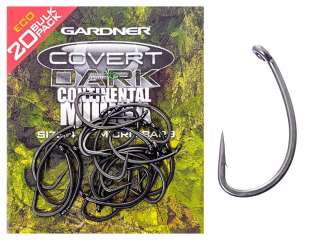Гачки Gardner Covert Dark Continental Mugga Hooks Barbed № 04 bulk pack (20шт/уп)