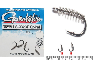 Крючки Gamakatsu LS-3323F Spiral №04
