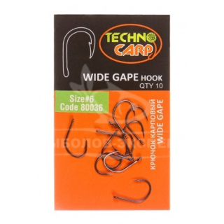 Крючки Texnokarp "Wide Gape hook" №4