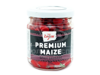Кукуруза Carp Zoom Premium Maize 220мл Spicy Sausage (Острая Колбаса)
