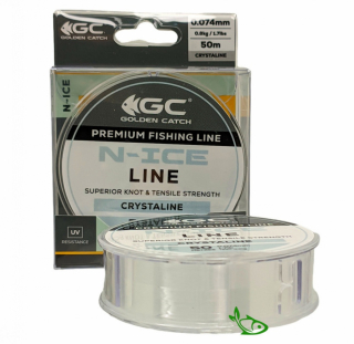 Жилка Golden Catch N-Ice 50м Crystaline 0,090мм