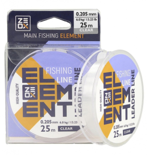 Лісочка ZEOX Element Leader Clear 25м 0,148мм