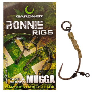 Монтаж Gardner Mugga Ronnie Rigs, крючок №04 (3шт/уп)